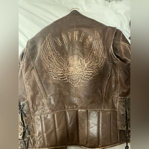 Xelement leather motorcycle jacket